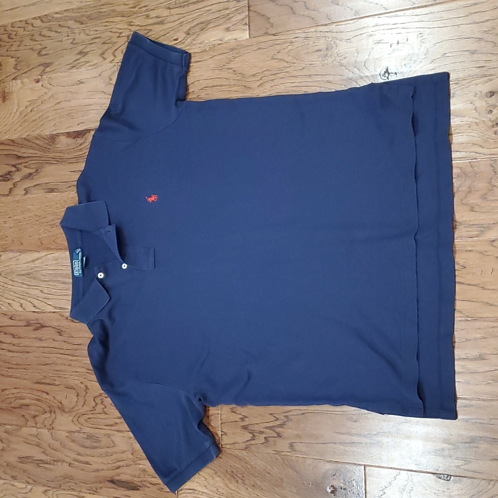 Polo by Ralph Lauren Men's Navy Blue Polo Shirt, size Large